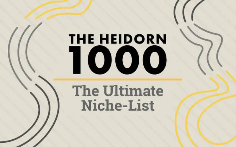 The Heidorn 1000 – The Ultimate Niche List for T-Shirts & Everything Merch