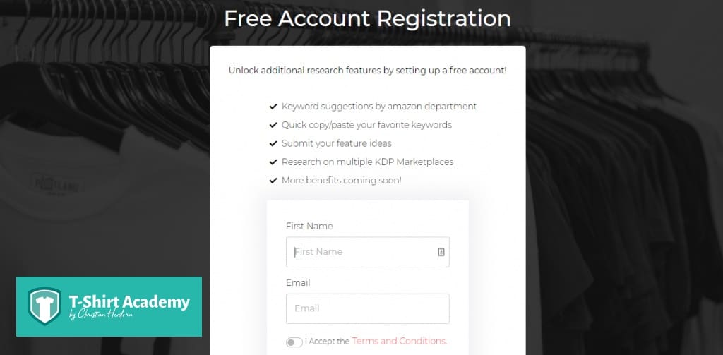 Screenshot of ResearchBase's Sign Up Page
