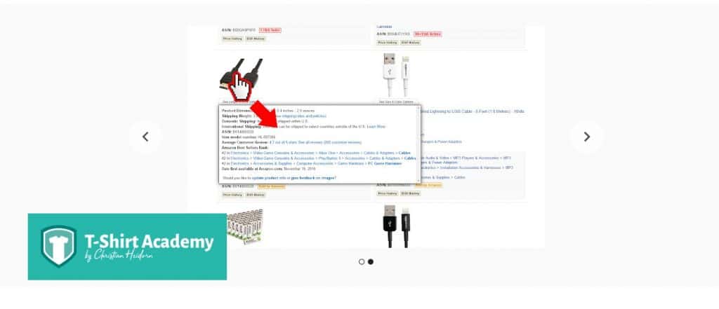 Screenshot of DS Amazon Quick View