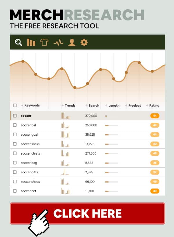 Image of the free Merch Research Keyword Tool